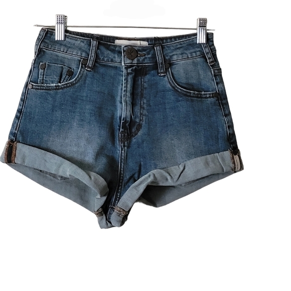 One Teaspoon  High Waist Denim Short Size 24 - Picture 5 of 12